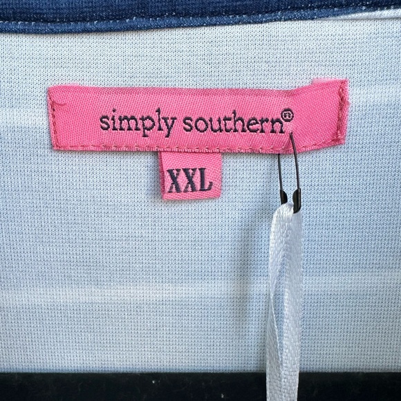 Simply Southern Stripe Tunic Dress by XXL Midi Sleeveless V Neck XXL NWT - Picture 11 of 11